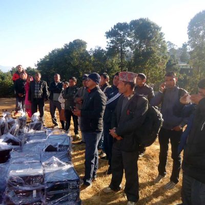 Computer distribution in Dolakha district