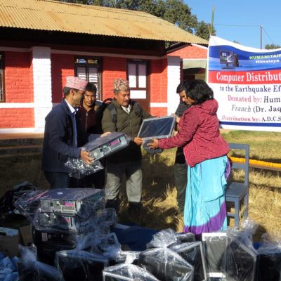 Computer distribution in Dolakha district