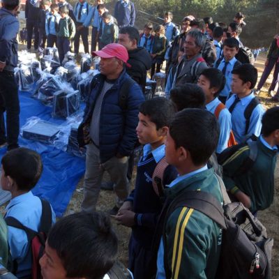 Computer distribution in Dolakha district
